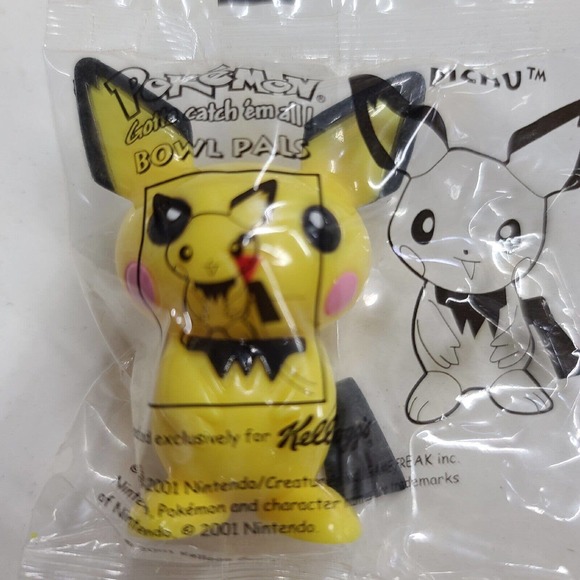 Nintendo Other - Kellogs Pokemon bowl pals Pichu 2001 prize toy